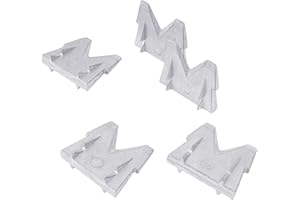 BAUSTER® Lot de 5 cales pour haches et marteaux - N° 6 (35 mm x 35 mm) - Coins à bois - Blocage - Marteau compensé - En acier