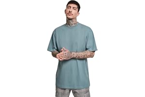URBAN CLASSICS Camisetas básicas de manga corta para hombre, holgada, cuello redondo, de algodón en distintos colores, Tallas XS - XXL