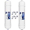 Konvio Neer Water Purifier Inline Cartridge Consisting of Pre Carbon Filter and Sediment Filter Compatible with All RO Water Filters