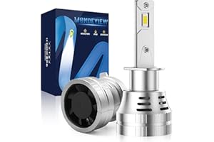 MONDEVIEW H1 LED Lampadina 6000K 120W 20000LM ECE SAE Nuovo Design 1:1 400% Più Luminosa Della Lampadina Alogena HID Anabbaglianti/Abbaglianti Auto Moto Rotazione a 360° IP68