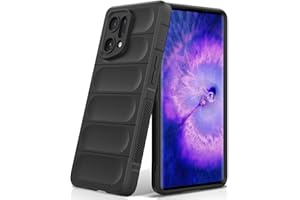 BonYonka Silikonowy Etui do Oppo Find X5 5G, Miękką Wyściółką Wewnętrzną z Mikrofibry, Obiektywem Aparatu Pełna Ochrona, Osłona Odporna na Uderzenia - Czarne