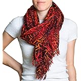 PANASIAM Sciarpa Batik I foulard oversize I realizzata a mano – ogni pezzo è un pezzo unico, sciarpa multifunzionale Stola I 