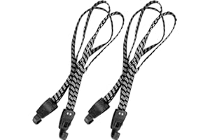 Jubaopen 2 Stück Fahrrad Spanngurt Fahrradspanngurt Gepäckträger Gurt Verstellbar Elastische Gepäckspanner Schwarz Motorrad Spanngurte Gepäckspanner mit Haken Spannband für Motorradhelm Fahrradgepäck