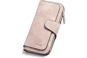 RRANCharltu Portefeuille Femme Grande Capacite Femme Portefeuille PU Cuir Porte-Monnaie