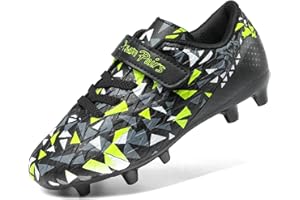 DREAM PAIRS Kids Chaussures Crampons de Football Enfants Tige Souple avec Une Sensation de Sensibilité Protection Optimale pour Garçons et Filles SDSO2307K