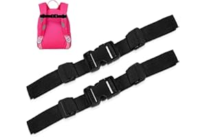 Moorle Verstellbarer Brustgurt Rucksack, 2 Stück Rucksackriemen Nylon Mit Schnellverschluss, Rutschfester Gurtband Für Schultasche, Strapazierfähiger Brustgurt Für Joggen Wandern Außerhalb