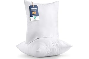 Utopia Bedding Coussins de Garnissage 40 x 40 cm (Lot de 2), Coussin à Recouvrir, Oreillers Intérieur, Rembourrage Coussins (Blanc)