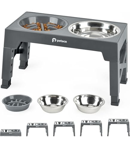 Höhenverstellbarer Hundenapf Aus Holz - Ergonomisches Futter Für Kleine Hunde & Katzen