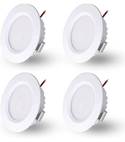10 Faretti LED Da Incasso 3W Bianco Freddo 220V - Con Trasformatore, 280-300 Lumen (Equivalente 30W), Angolo 60°, Taglio 2.3 Pollici