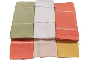 Vingi ALAMBRA Set da 6 Strofinacci Cucina Home CANOVACCI CotoneIdea Regalo Moderni Cucina (fantasia 12)