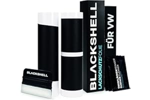 ‎BLACKSHELL Blackshell® Lackschutz Set passend für VW Passat Variant | Typ B8 (3G) | Bj. ab 2019 (Facelift) Matt Schwarz - passgenauer Ladekantenschutz, Einstiegsleisten inkl. Folierset