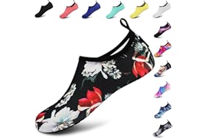 VIFUUR Femmes Chaussures d'eau Hommes, Pieds Nus Eau sèche Natation Yoga Chaussures de Plein air Snorkeling Plage Surf