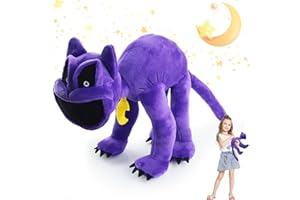 Taozoey Smiling Critters Plush Toy, Peluche CatNap, Jouet en Peluche, Poupée en Peluche, Figure en Peluche, Jouets pour Enfants, Série Smiling Critters (Chat)