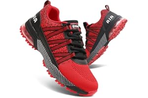 HUYSFIKA Mens Trainers Womens Running Shoes Lightweight Sports Gym Walking Sneakers Comfortable and Breathable Outdoor Flat Shoes for Jogging Casual Fashion Sneakers Tennis Shoes 2-12 UK