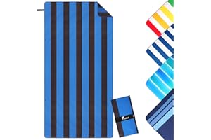 Jokisa Ręcznik plażowy XXL, z mikrofibry, 90 x 180 cm, duży ręcznik kąpielowy, z mikrofibry, kompaktowy i odporny na piasek, lekki i szybkoschnący, na plażę, siłownię, podróże, siłownię, sauny