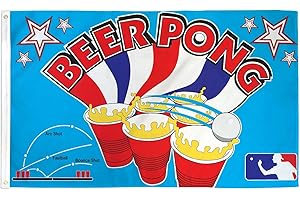AZ FLAG Drapeau Bière Pong en Polyester 100D avec Oeillets, 150cm x 90cm