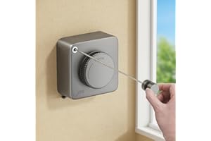 Rayakt Ausziehbare Wäscheleine, 4,6 m, robuste Wand-Wäscheleine mit Anti-Beschlag-Design, Edelstahl/PVC-beschichtete Trocknungslösung für den Innen- und Außenbereich