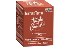 Teinture Textile Terre Cuite - 350g Tout-en-un - Prêt à l'emploi pour Vêtements et Tissus HAUTE COUTURE