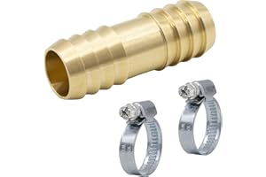 VARIOSAN Connettore/raccordo per tubi di scarico 13583, con fascette stringitubo in ottone