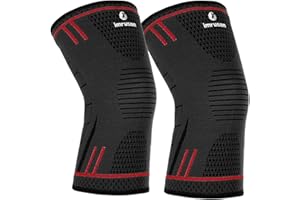 imrusan Ginocchiera Compressione Ginocchio, Ginocchiera Supporto Sportiva per Uomo Donna - Calcio Pallavolo Basket Crossfit