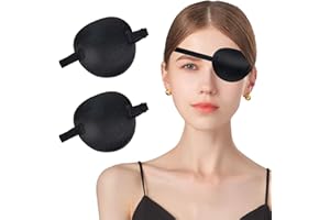 SEWOKON 2pcs Eye Patches for Adults,Eye Patch Pirate Eye Patch Medical Eye Patch Costume,Eye Patches for Adults Medical Eye Patches for Adults,Eyepatch for Adult,Eyepatch Pirate Eye Patches for Adults