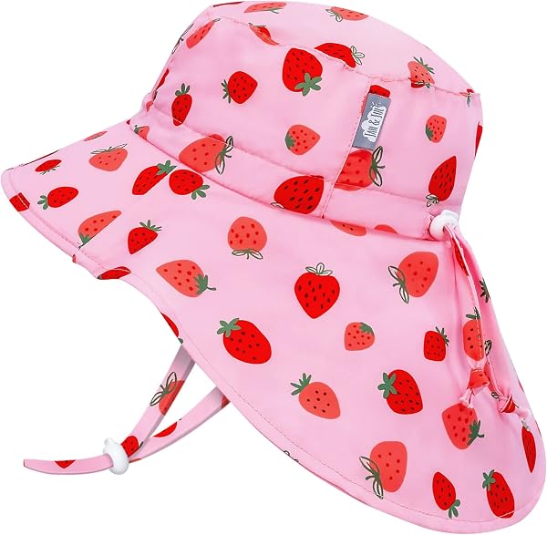 Jan & Jul Neck-Flap Sun Protective Play-Hat 50+ UPF Drawstring Adjustable - 1