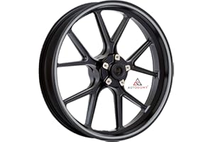 Autodomy | Pegatinas Llantas Moto Juego Completo para 2 Llantas de 15" a 19" Pulgadas | Adhesivo Llanta Moto Resistentes a la Lluvia, Sol, Grasa, Aceite (Plata, Ancho 7 mm)