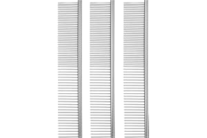 JOSOJOOU 3 Stück Hundekamm Metall Zur Fellpflege Tierkamm Edelstahl Hunde Kamm Für Katzen Feinzahniger Kämme Zur Hundepflege Stahl Katzenkamm Für Verfilztes Haar Metallkamm Für Haustiere（19cm）