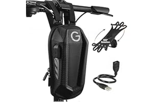 GRINADA® Borsa Monopattino Elettrico Con Usb 4L Accessori Monopattino Borsello Zaino Portaoggetti Marsupio Compatibile Con Monopattino Elettrico Xiaomi Ninebot Ducati Kickscooter
