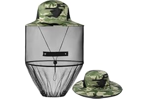 AOGOE Head Net Face Head Cover, cappello con zanzariera per una visione ottimale, lavabile, zanzariera, cappello per gli appassionati di attività all'aperto, arrampicata, pesca, apicoltura, Ortaggi (A
