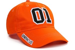 Nofonda Arancione Berretto da Baseball Ricamato per Donna Uomo Chiusura Regolabile - in Cotone Hip-Hop Unisex Snapback