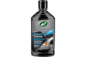 Turtle Wax Hybrid Solutions Graphene Acrylic Black Trim Restorer, 295 ml, Revives Exterior Car Plastic to Like New Condition, Won't Wash Off, Superior UV Protection