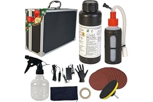 Nartov Kit de Renovateur Phare Voiture 710 g, Kit Renovation Phare Voiture Nuageux et Sombre,Kit de renovateur Phare Jaunissement/Opacité, avec Papier Abrasif et Mallette de Rangement