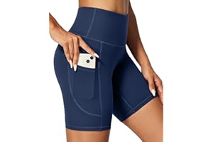 IUGA Gym Shorts for Women High Waisted Tummy Control Cycling Shorts Women with Pockets Workout Sport Yoga Running Shorts