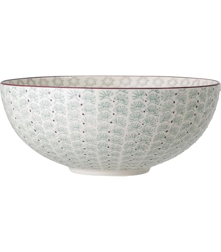 Bloomingville Kristina Servierschale – Keramik, ø 23,5 Cm, Blau, Ca. 2000 Ml