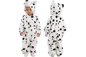 Doladola Unisex Toddlers pagliaccetto neonato natale Animale Stile Flanella Cosplay Halloween Costume Attrezzatura