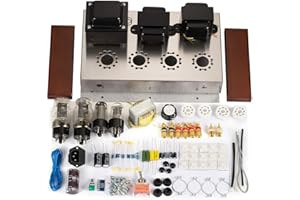 Nobsound Amplificateur à tube classe A 6n9p et 6L6GCR Tube Amp Amplificateur stéréo DIY Kit HiFi 2.0 Channel Valve Amplificateur Kit 7 W x 2