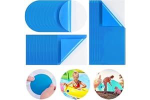 smtfcty 25 Stück Selbstklebende Reparaturflicken Pool, PVC Pool Reparaturset, Selbstklebend Unterwasser Reparatur Pool Flicken für Wasserbett Schwimmbäder Aufblasbares Boot