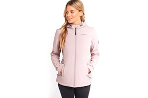 TOG24 Keld Lightweight Womens Softshell Jacket, Windproof, Showerproof Zip Up Outdoor Jacket with Hood