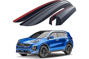 Goodyear Deflectores de Aire para/Compatible con Kia Sportage 2016-2021 QL - Accesorios Coche - Deflectors Ventanilla - Deflectores de Viento - Derivabrisas - Cortavientos Ventana Coche -Adhes 4ud