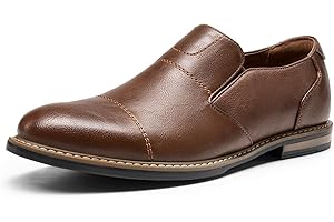 Bruno Marc Mocasines Hombres Casuales Zapatos de Vestir Slip On Plano PU