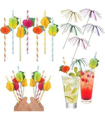 Cannucce Di Carta Colorate Biodegradabili - Pack Da 100, Per Cocktail, Succhi E Feste, Eco-Friendly - Foto 7