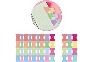 DmDoyy 180 Onglets Adhésifs, Repositionnables Et Inscriptibles(3.5 X 2.5cm), Marque Page Couleurs Assorties Onglets Vierges, Pour Annotation Livre Pour Bureau, Documents, Livres, Agenda, Dossier