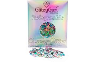 20g Holographic Chunky Glitter GlitzyGurl Festival Glitter Cosmetic Face Body Hair Nails