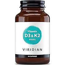 Viridian - Vitamin K2 90 Capsules | Vegan Formula Contributes To Maintenance Of Normal Bones And Normal Blood Clotting Non Animal Tested Form Nutritionist Formulated