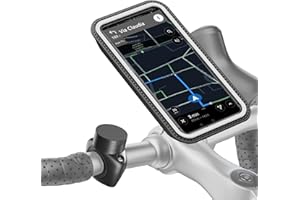 SHAPEHEART Innovazione francese, Porta cellulare bici PRO con tasca magnetica staccabile , Porta telefono bici impermeabile , Supporto cellulare bici per manubrio