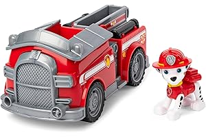 Spin Master PAW Patrol, Feuerwehr-Fahrzeug mit Marshall-Figur (Basic Vehicle/Basis Fahrzeug), Spielzeugauto, ab 3 Jahren