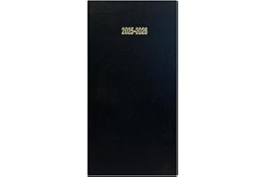 Precious Slim 18 Months Academic Diary 2025-2026 Two Weeks To View BLACK Diary Planner By Precious London