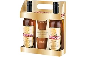 ‎ORIGINAL WIKINGER MET Original Wikinger Met im Geschenkset | 2x0,75L inkl. 2 Becher | Honigwein aus der Wikingerland Haithabu| Fruchtig aromatisch | Das Original