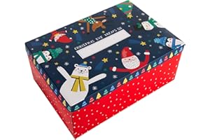 Hallmark Christmas Eve Box for Kids, Santa & Friends Illustrated Design, Gifts for Christmas
